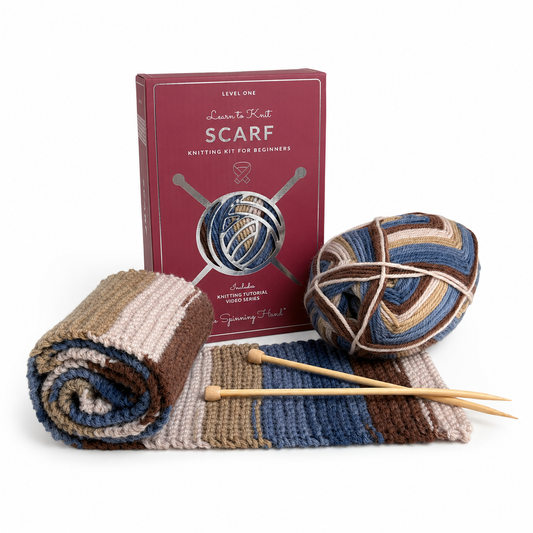 Learn to Knit Scarf Kit for Beginners | 6 color choices