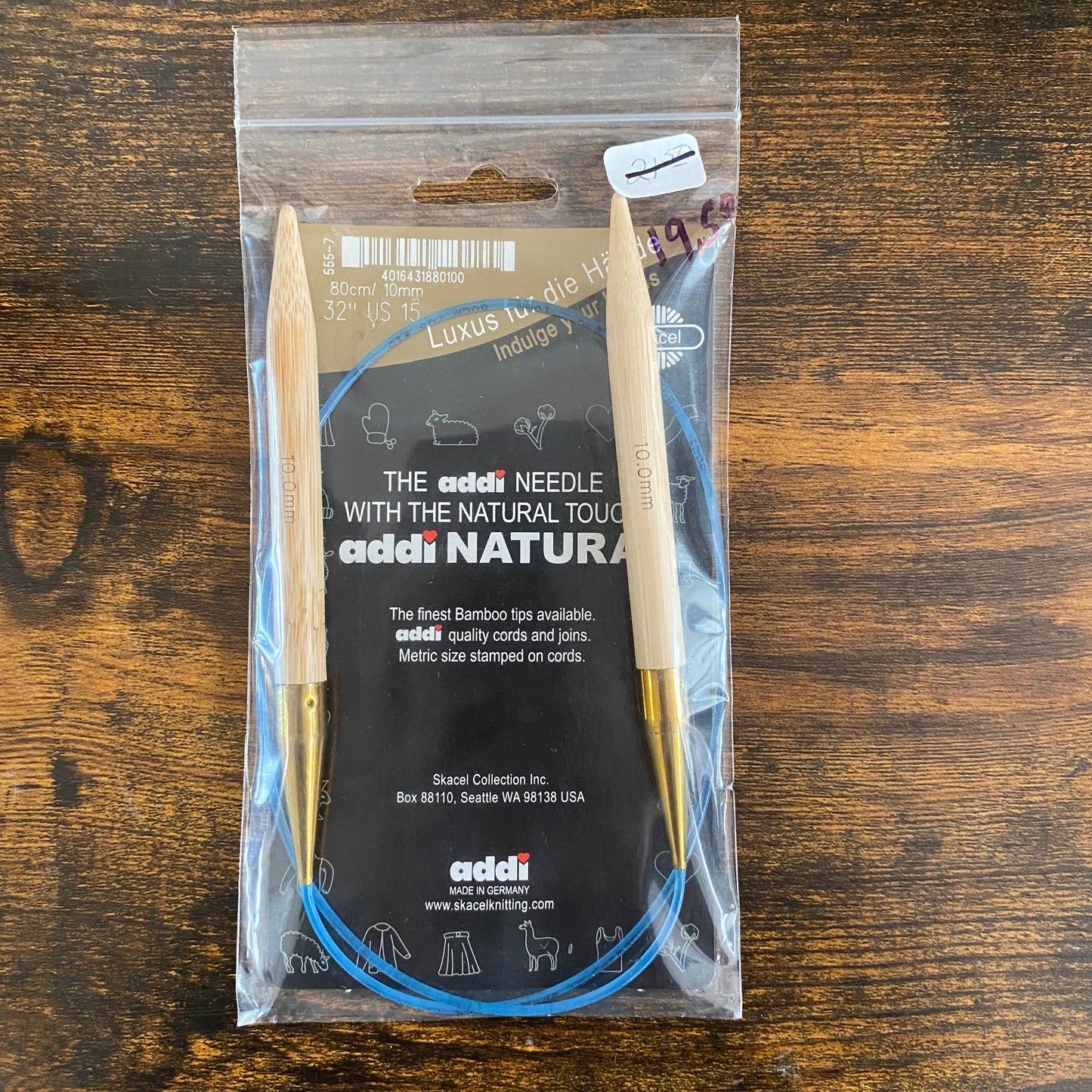 addi Turbo circular needles - bamboo knitting needles - thespinninghand