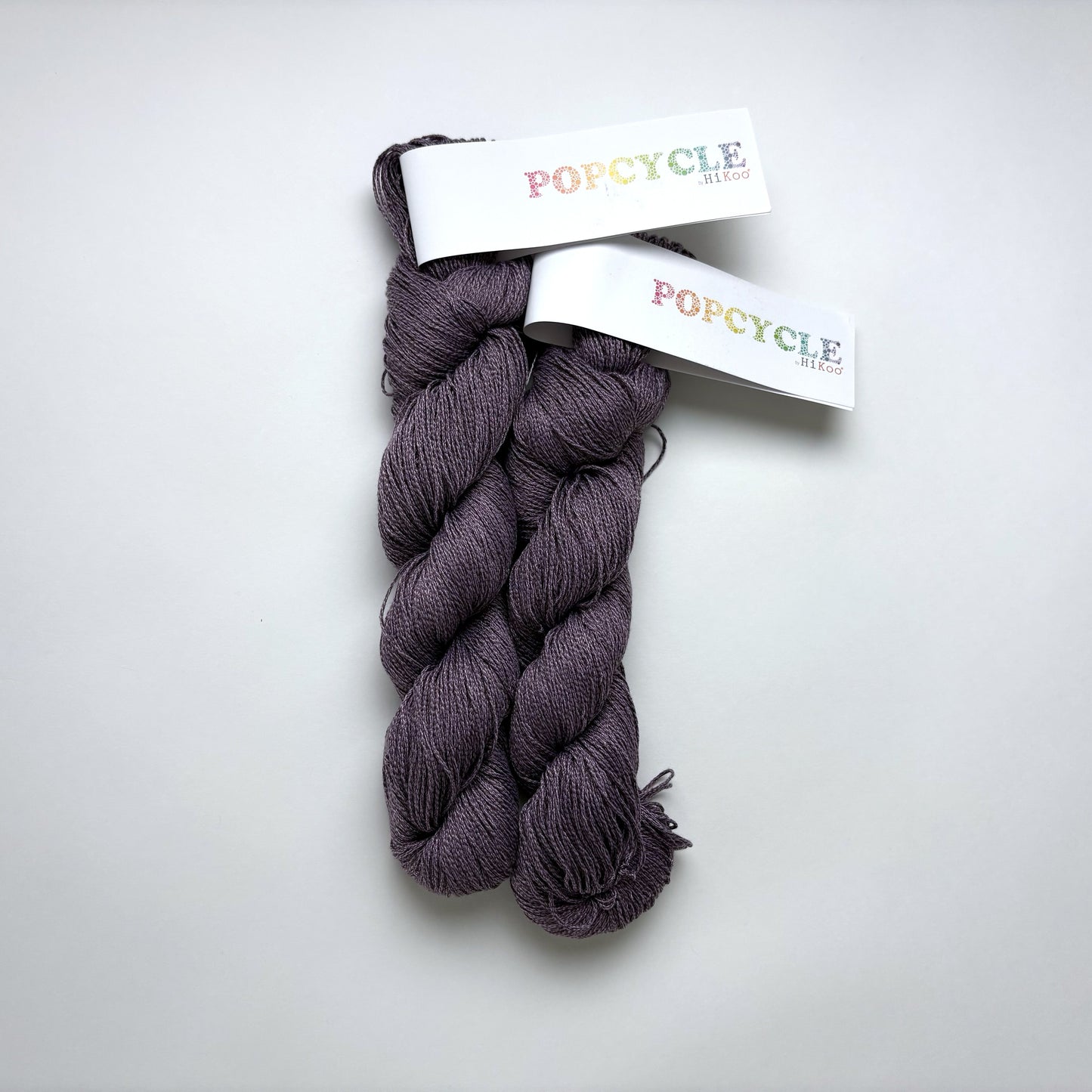 HiKoo Popcycle - wool free bamboo recycled plastic blend yarn - thespinninghand