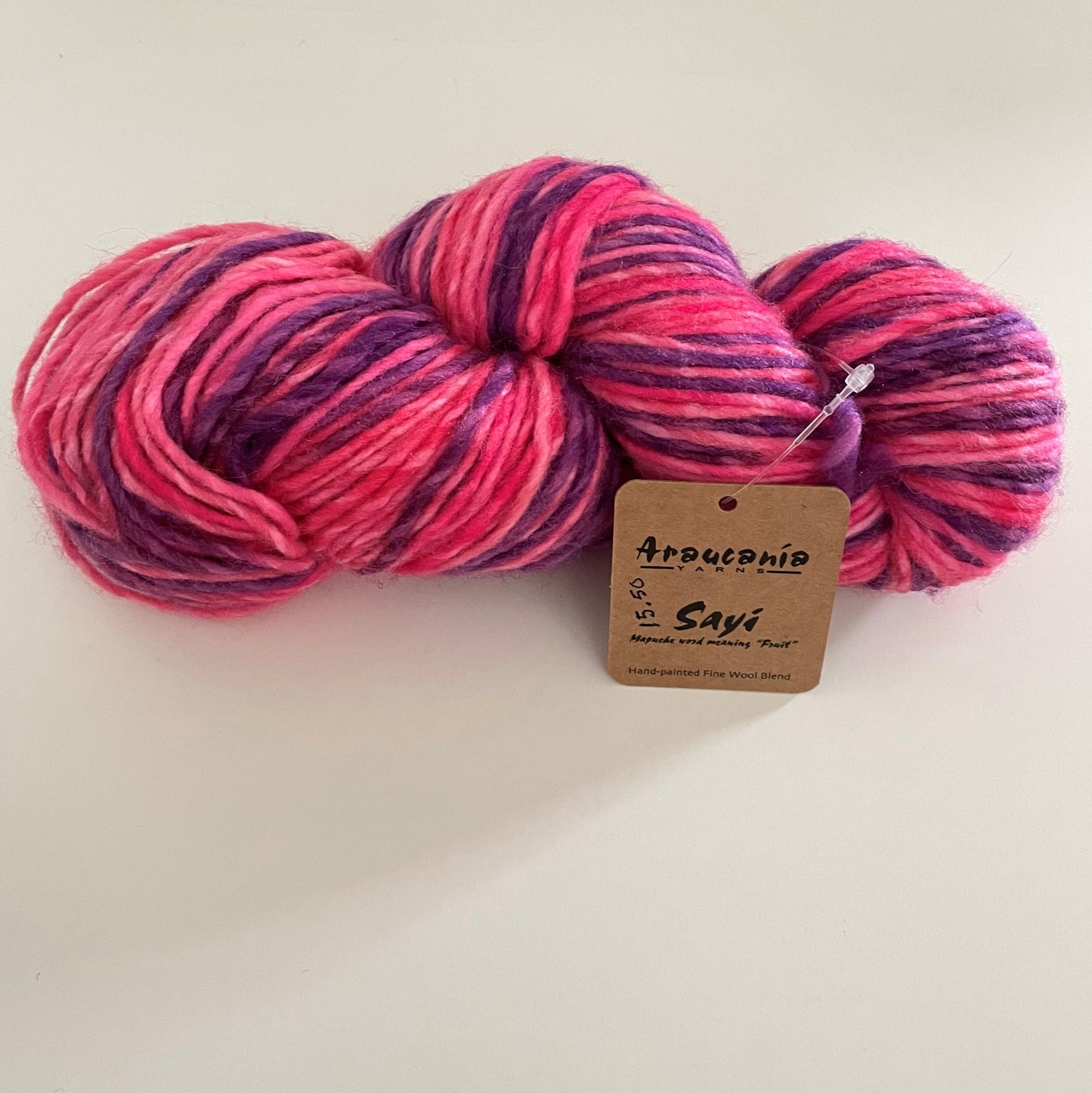 Araucania Sayi yarn - hand painted, machine washable wool - color 1005 Santa Rosa