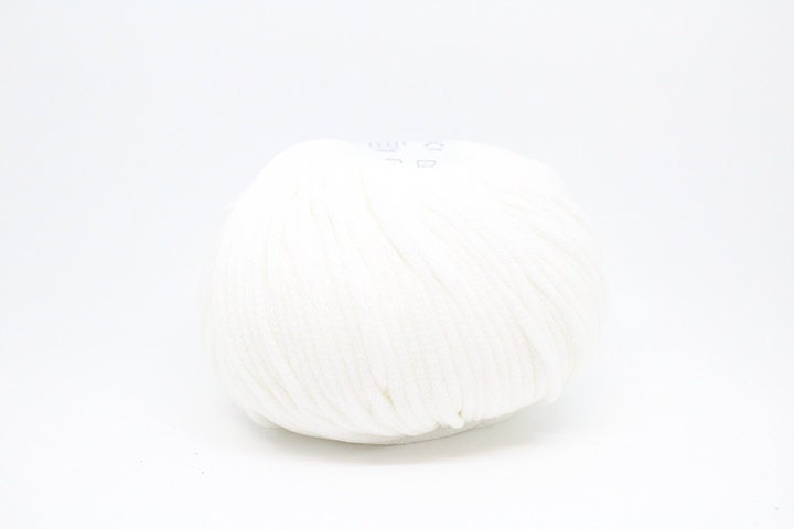 White Cleo yarn - color 2 White - Conway and Bliss yarn - 98 yards per skein