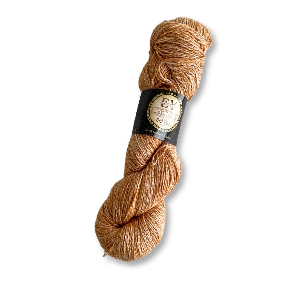 Melon Euro Yarns Bel Viso - cotton linen blend - 394 yards - color 5 Juliet