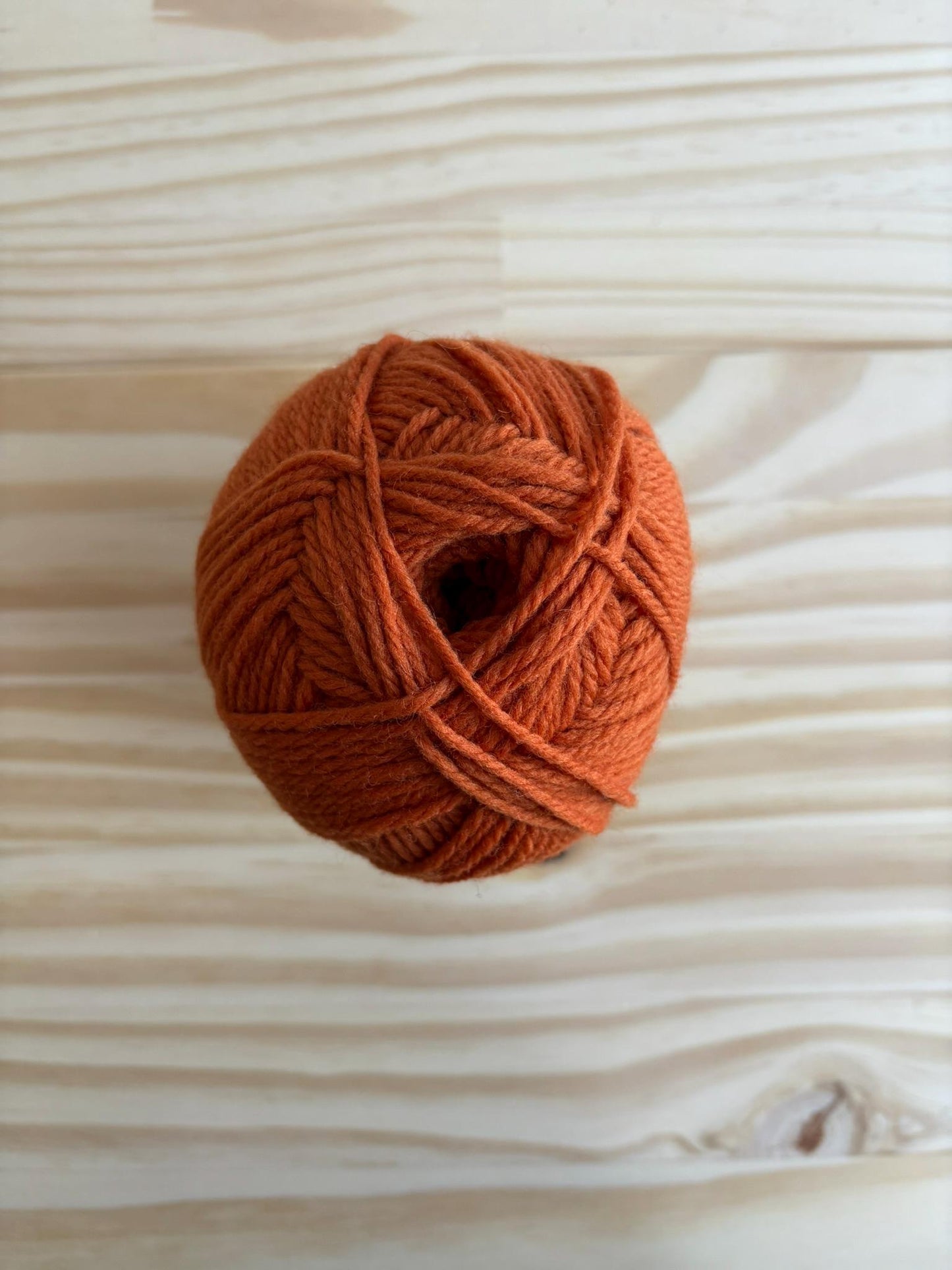 Pumpkin orange wool yarn - Brown Sheep Nature Spun - 17 French Clay