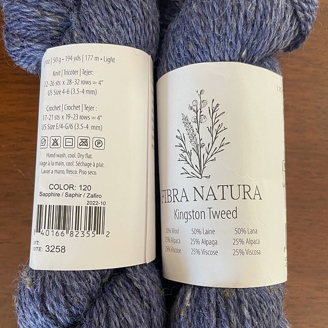 Kingston Tweed wool alpaca blend yarn - DK weight 194 yards each - thespinninghand
