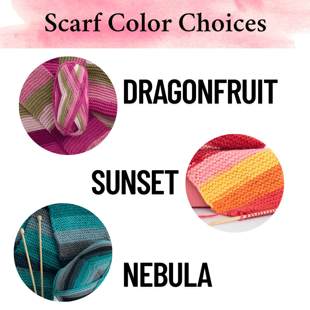 Learn to Knit Scarf Kit for Beginners | Dragonfruit - thespinninghand