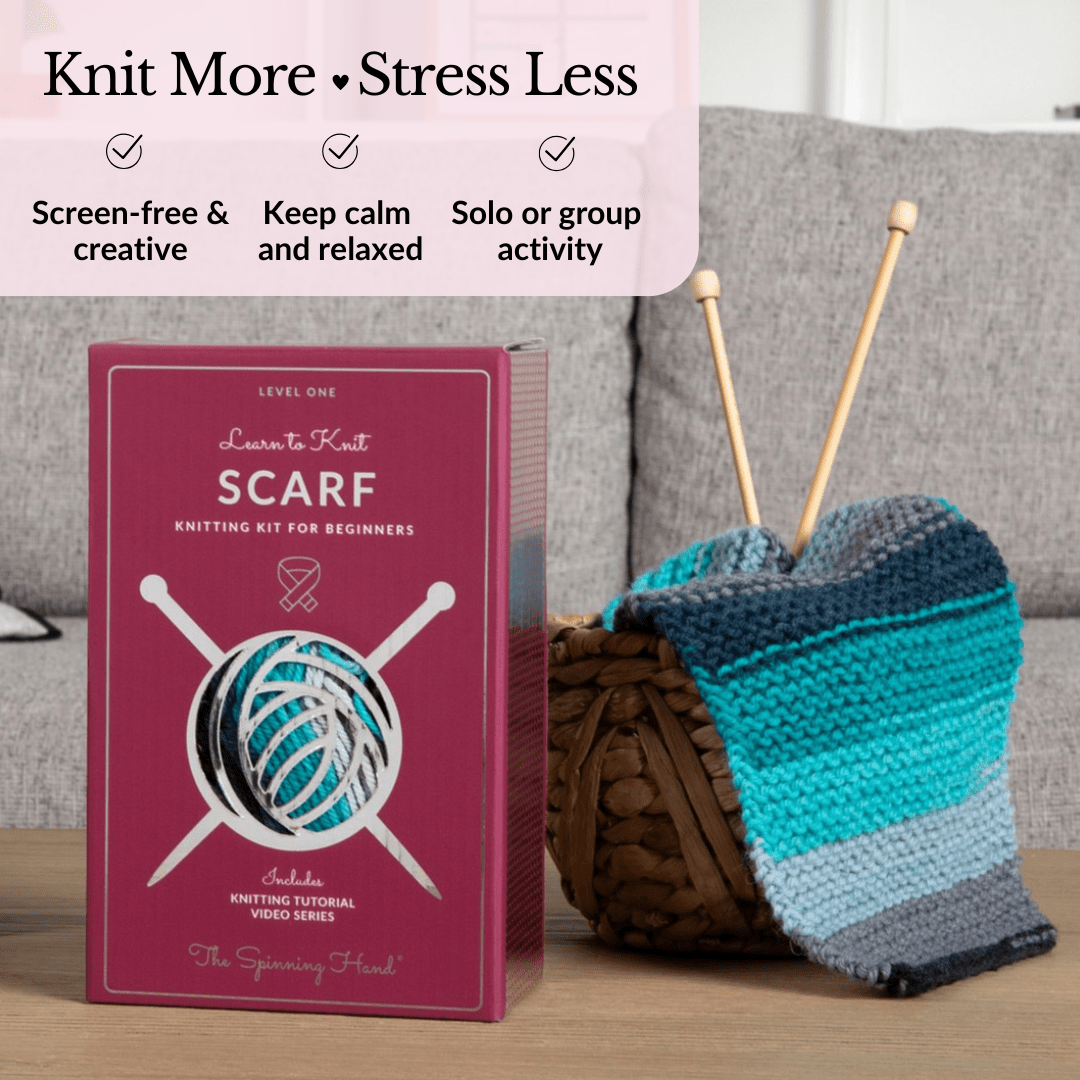 Learn to Knit Scarf Kit for Beginners | Nebula - thespinninghand