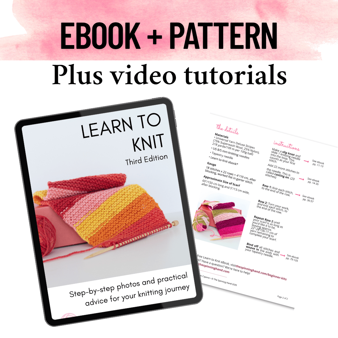 Learn to Knit Scarf Kit for Beginners | Nebula - thespinninghand