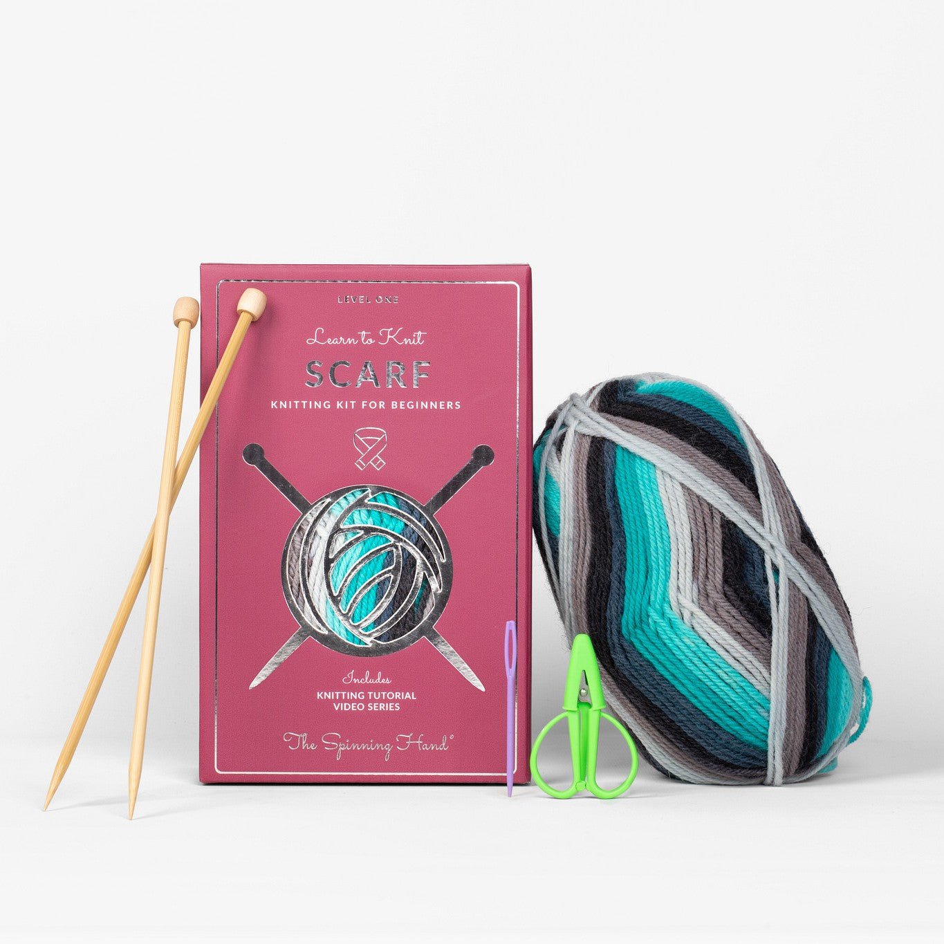 Learn to Knit Scarf Kit for Beginners | Nebula - thespinninghand