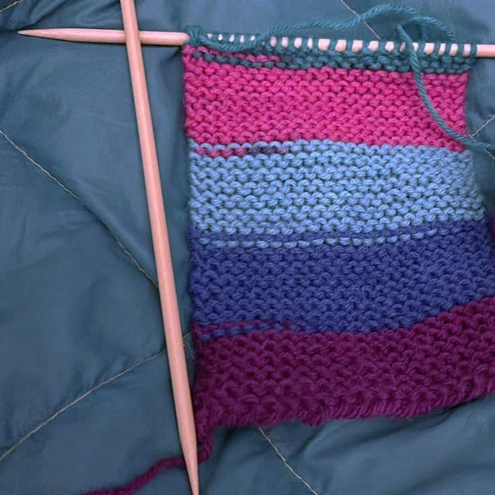 Limited Edition Colors: Learn to Knit Scarf Kit | Tie Dye or Timber - thespinninghand