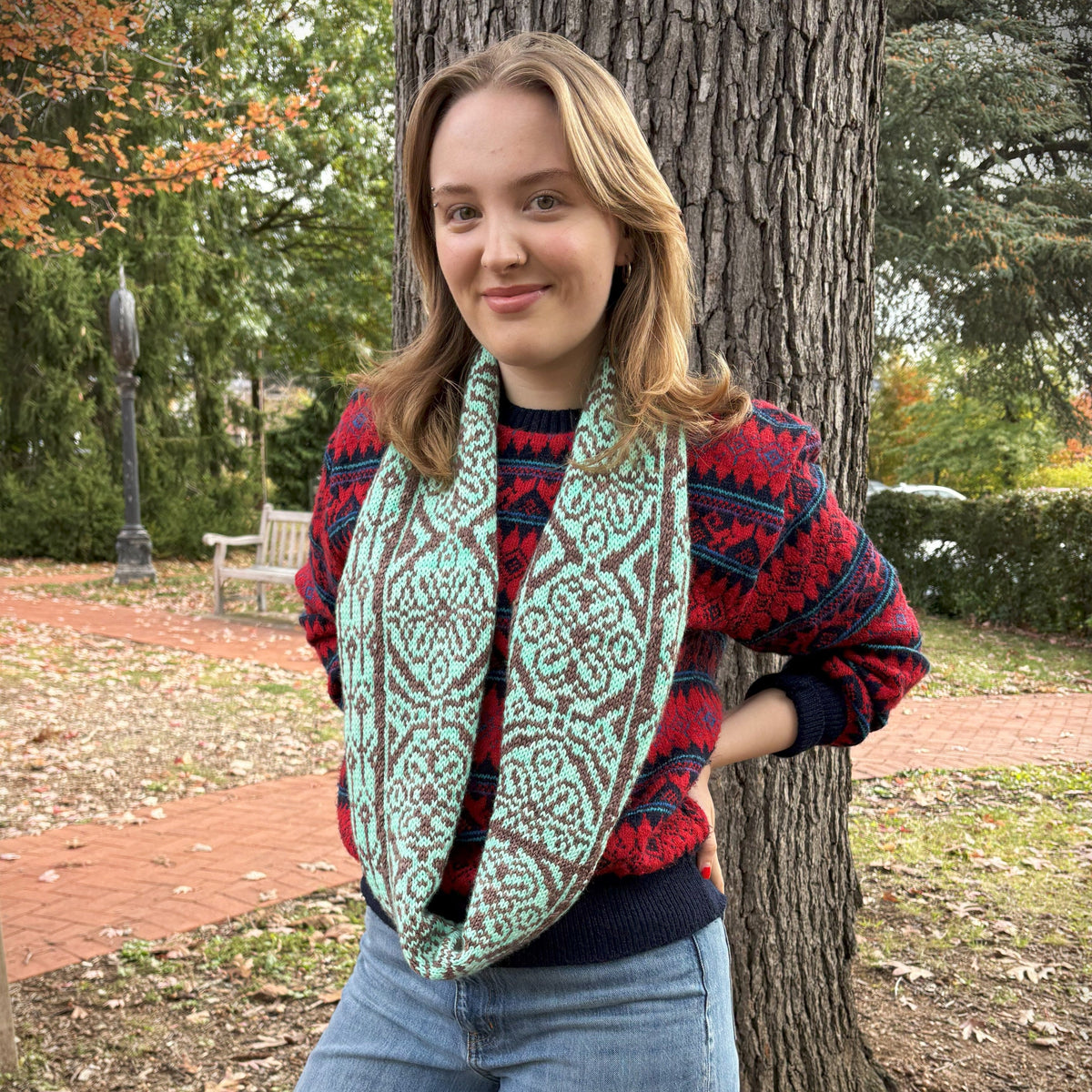 Luxe Apothecary Cowl Knitting Pattern - Intermediate Colorwork - thespinninghand