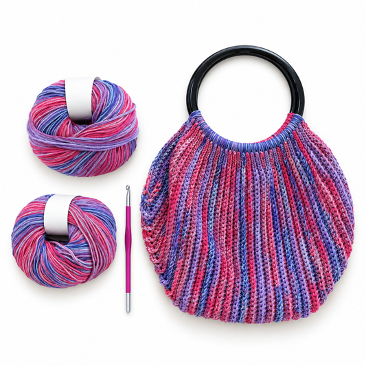 NEW Crochet Kit – Carousel Tote Beginner Crochet Kit - thespinninghand