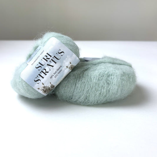Plymouth Yarn Suri Stratus - Suri Alpaca Nylon Blend yarn, mohair look - thespinninghand