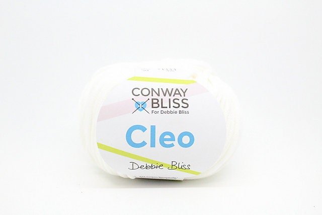 White Cleo yarn - color 2 White - Conway and Bliss yarn - 98 yards per skein - thespinninghand