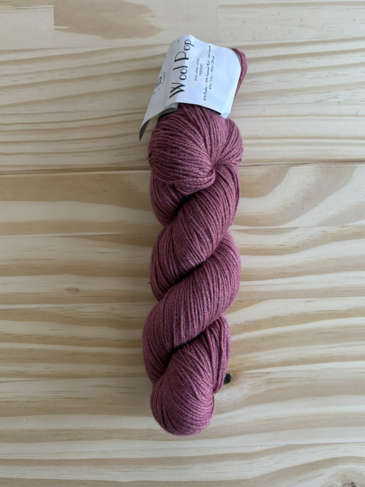 Wool Pop yarn - bamboo wool blend DK weight - thespinninghand