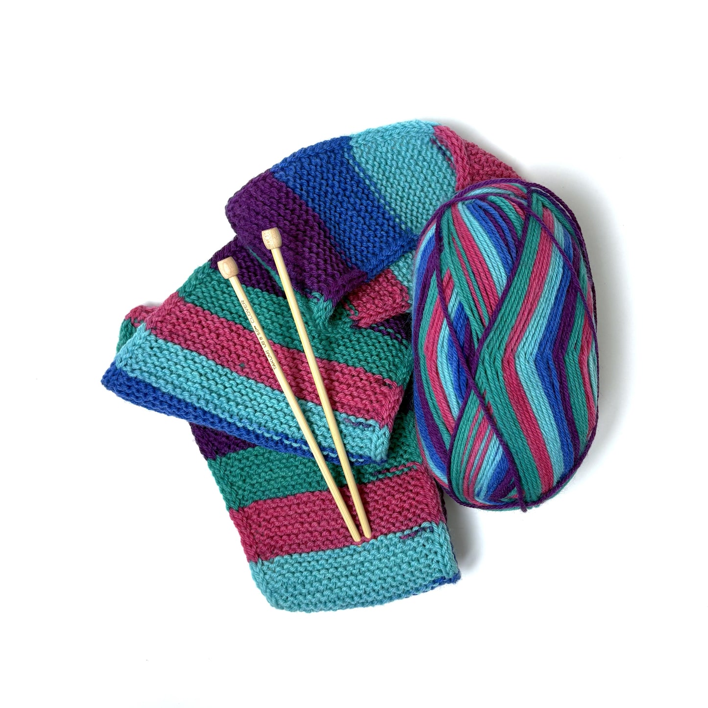 Learn to Knit Scarf Kit for Beginners | Tie Dye