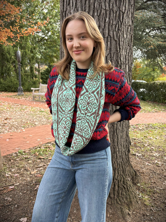 Luxe Apothecary Hand Dyed Yarn Knitting Kit - colorwork fantasy