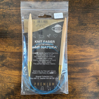 addi Turbo circular needles - bamboo knitting needles - thespinninghand