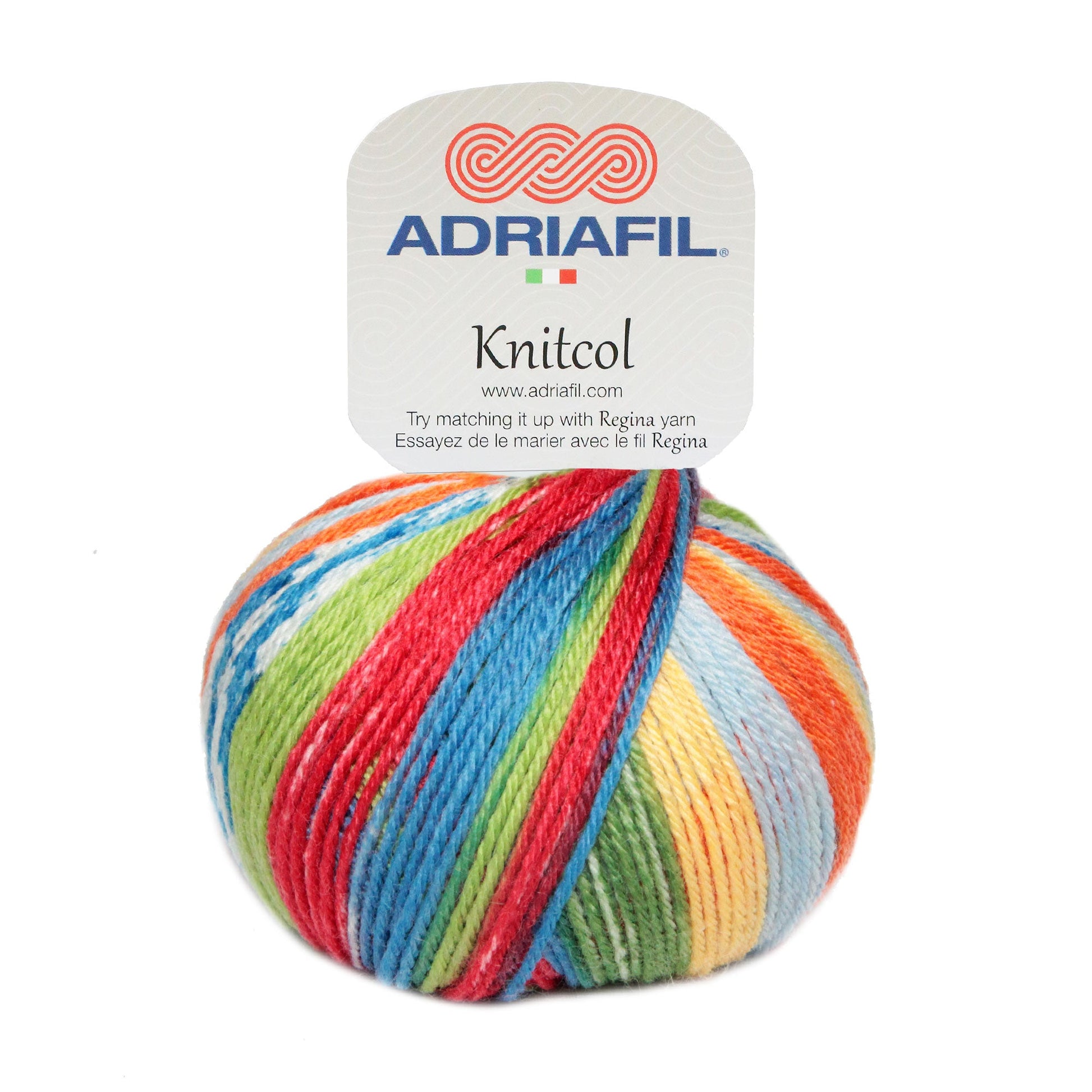 Adriafil Knitcol - Self striping yarn, makes Fair Isle patterns as you knit! - thespinninghand