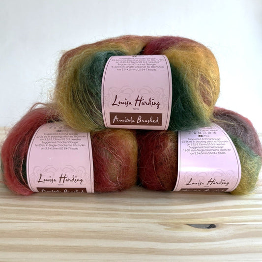 Brushed Mohair Yarn by Louisa Harding - Amitola Brushed - thespinninghand