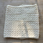 Cable knit cream wool cowl - Aran cabled pattern - thespinninghand