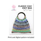 Classic Chic Bag Knitting Kit - easy knitting kit - thespinninghand