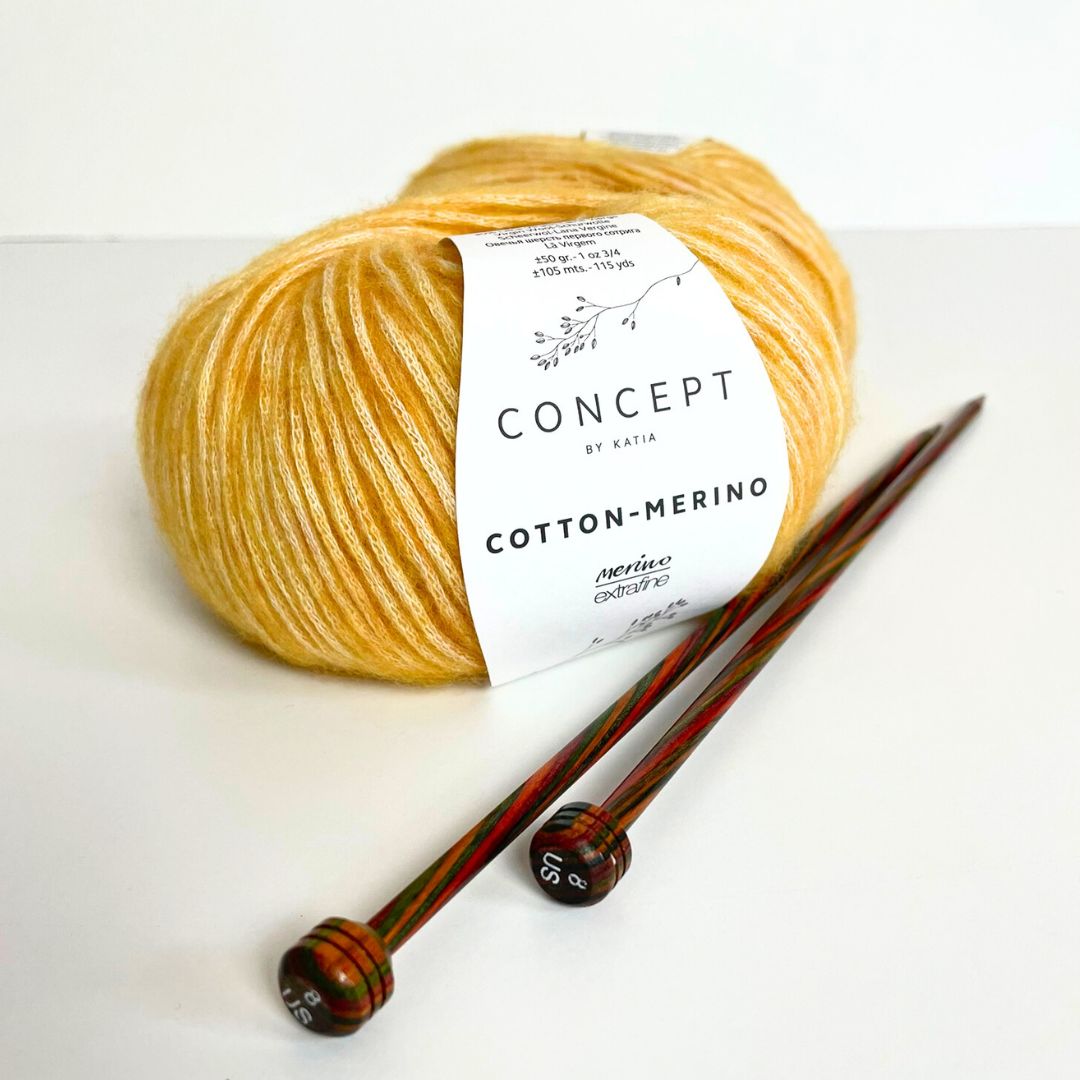 Cotton Merino Worsted Weight Yarn - Concept by Katia - thespinninghand