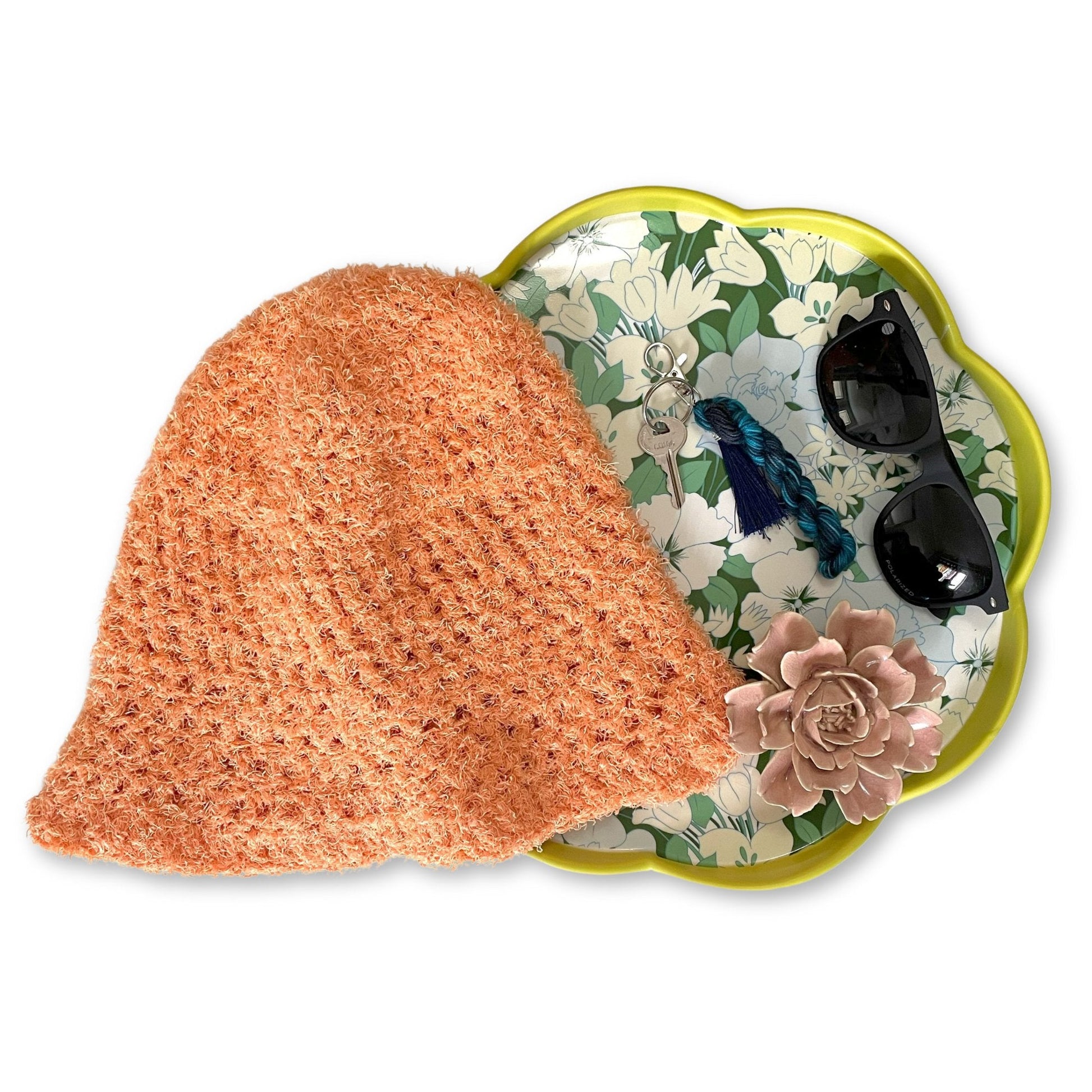 Crochet Kit - Terry Cloth Bucket Hat - Easy Crochet - thespinninghand