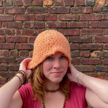 Load image into Gallery viewer, Crochet Kit - Terry Cloth Bucket Hat - Easy Crochet - thespinninghand
