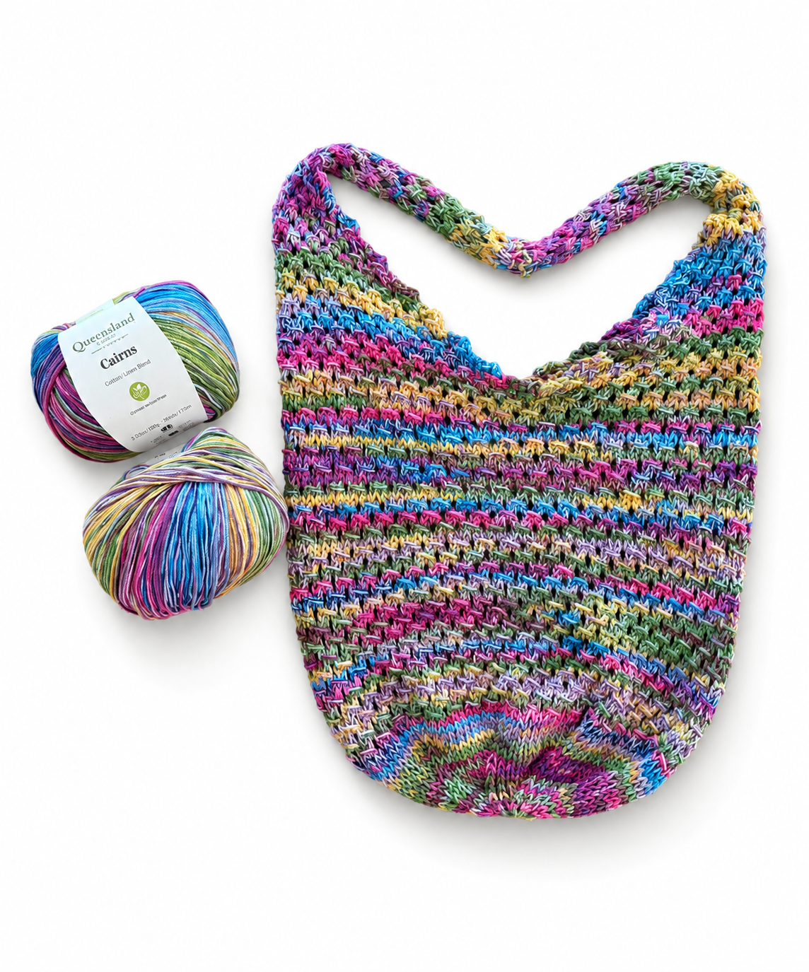 Garden Tote knitting kit - advanced beginner level knitting pattern - thespinninghand