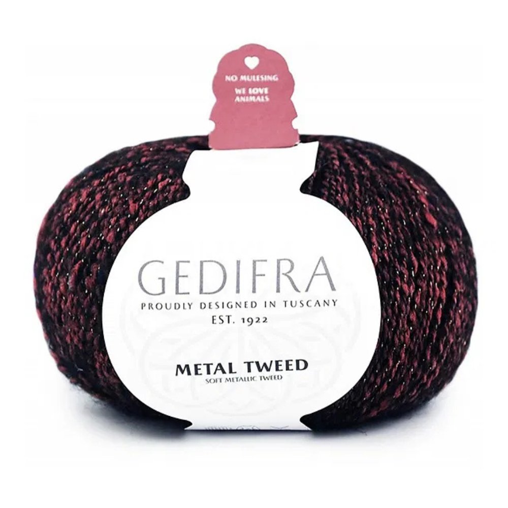 Gedifra Metal Tweed yarn - thespinninghand