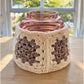 Granny square cowl - cream and multi wool - hand crocheted in NJ - thespinninghand