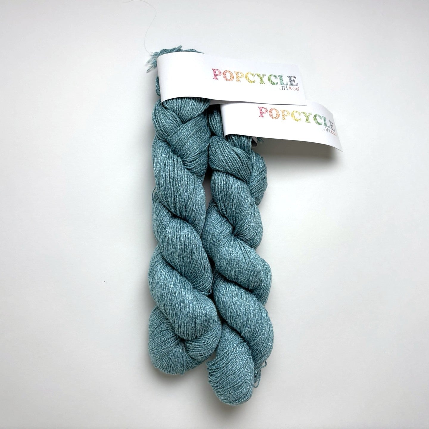 HiKoo Popcycle - wool free bamboo recycled plastic blend yarn - thespinninghand