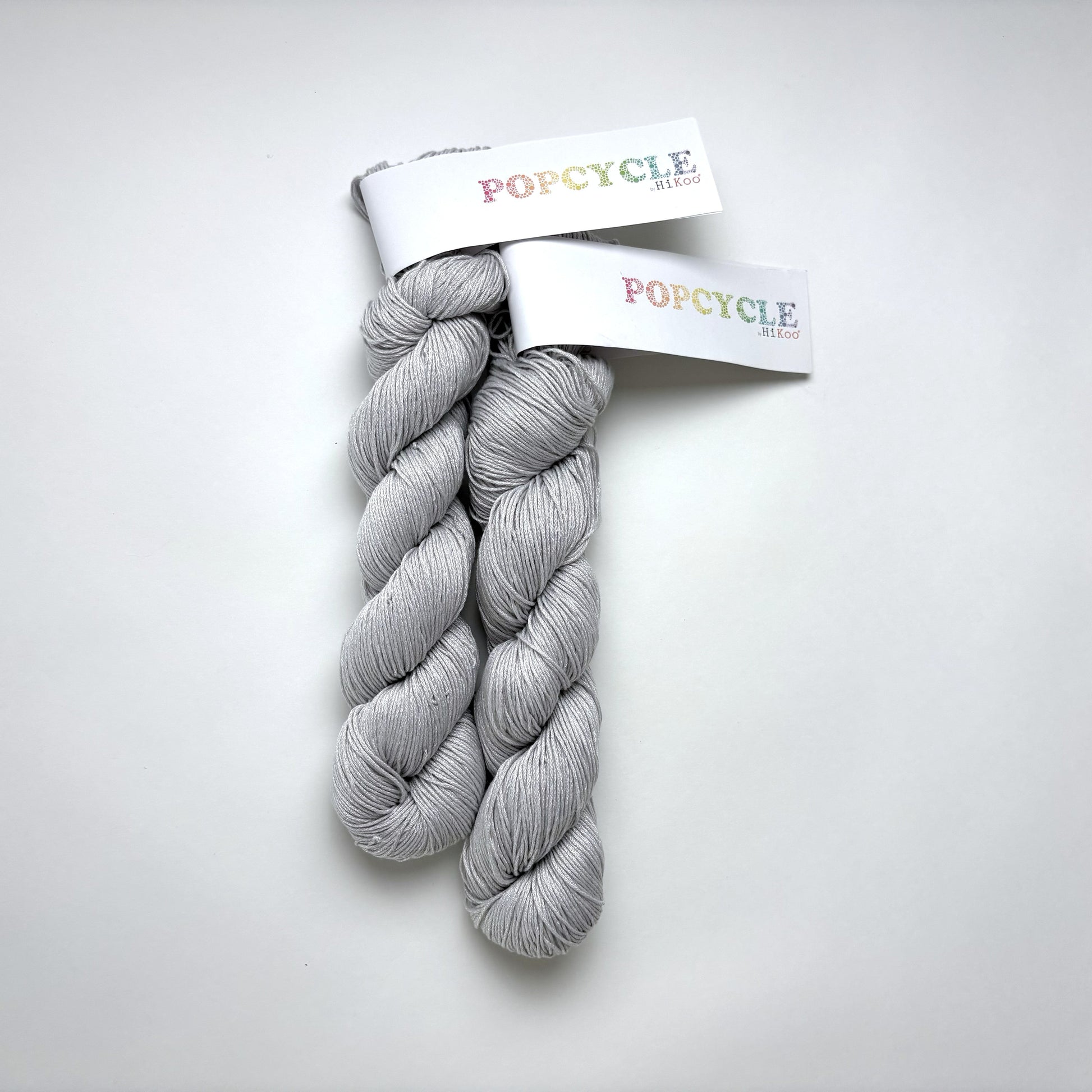 HiKoo Popcycle - wool free bamboo recycled plastic blend yarn - thespinninghand