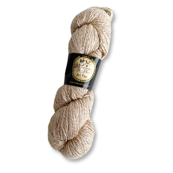 Beige Euro Yarns Bel Viso - cotton linen blend - 02 Monalisa
