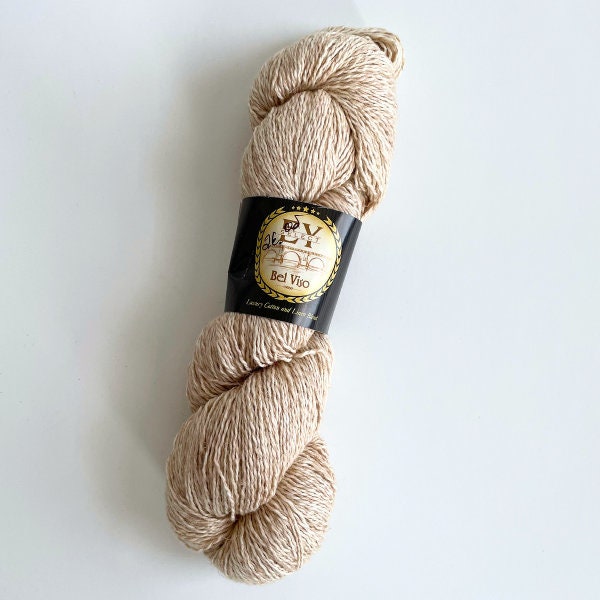 Beige Euro Yarns Bel Viso - cotton linen blend - 02 Monalisa