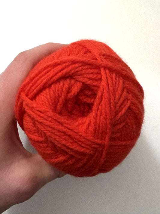 Orange pure wool - Brown Sheep Nature Spun - color 201 Flaming Orange