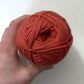 Red-orange pure wool - Brown Sheep Nature Spun - color 145 Salmon