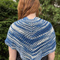 Indigo Waves Shawl Knitting Pattern - Beginner Lace - thespinninghand