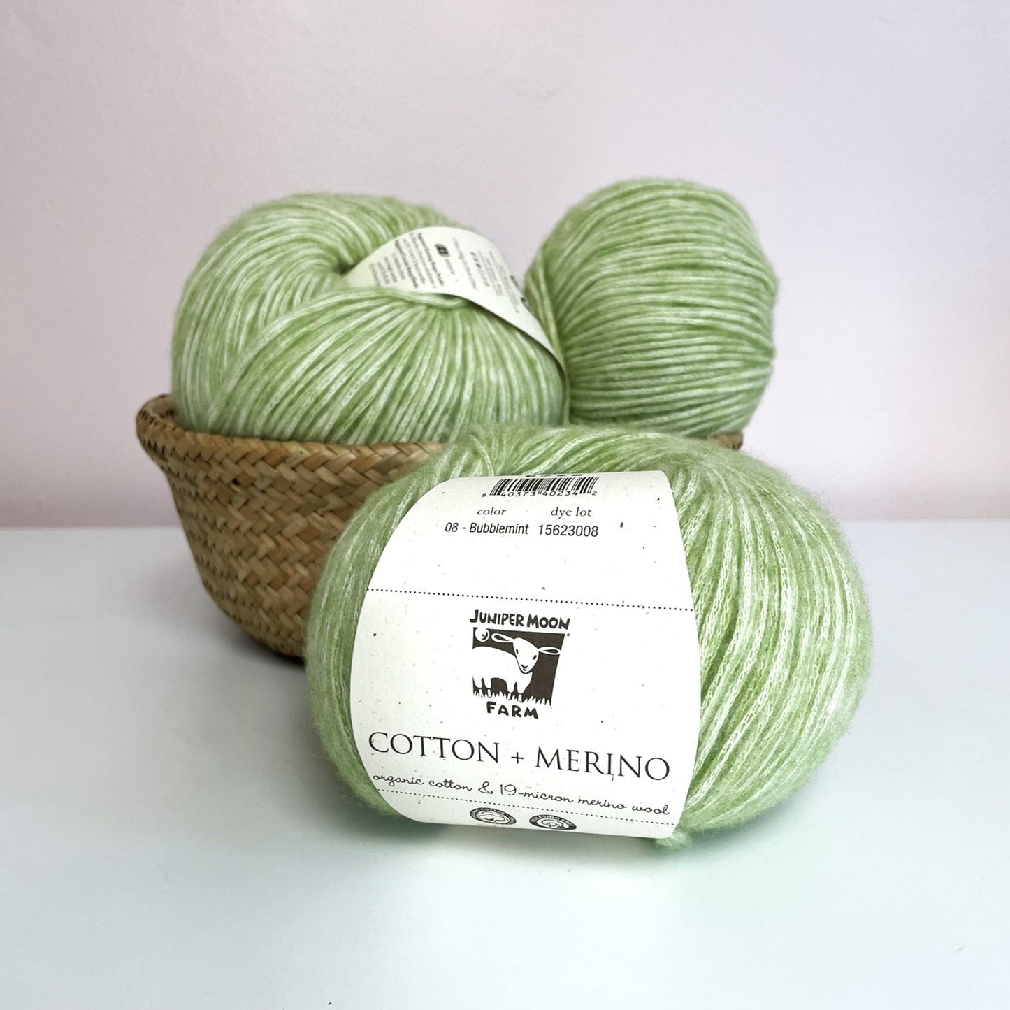 Juniper Moon Farm Cotton Merino Worsted Weight Yarn - thespinninghand