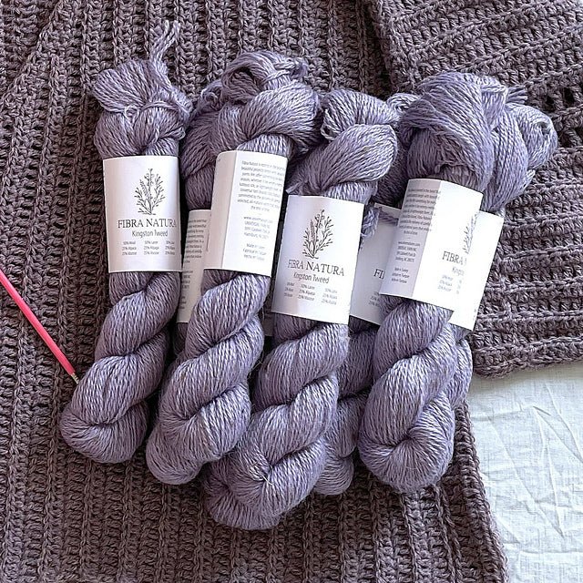 Kingston Tweed wool alpaca blend yarn - DK weight 194 yards each - thespinninghand