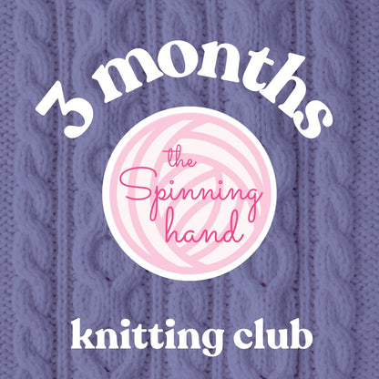 Knitting Kit of the Month Club | 3 Month Bundle | Choose Regular or Deluxe with Needles - thespinninghand