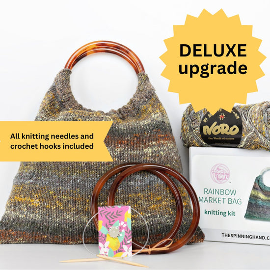 Knitting Kit of the Month Club | 3 Month Bundle | Choose Regular or Deluxe with Needles - thespinninghand