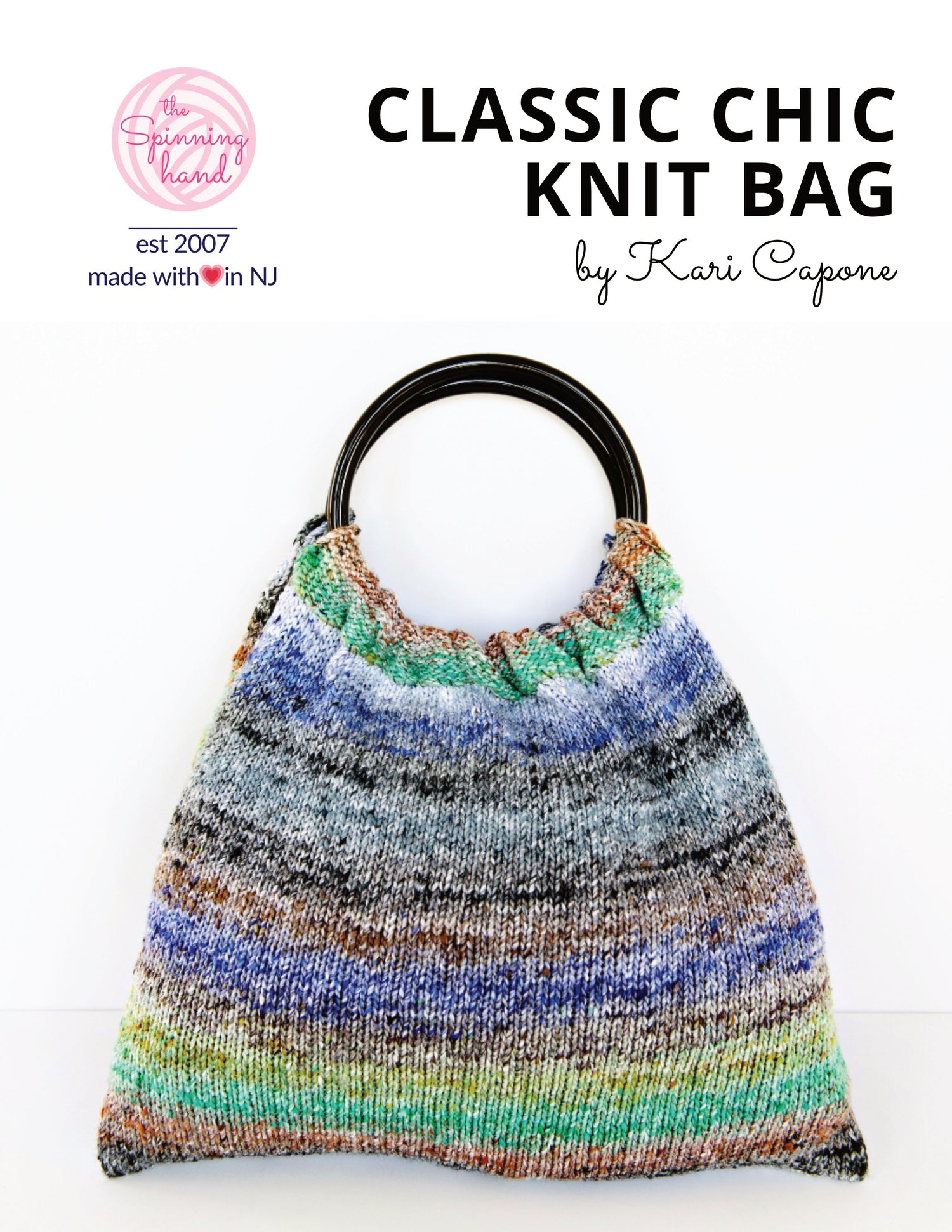 Knitting Pattern - Classic Chic Bag - Includes Learn to Knit eBook - thespinninghand