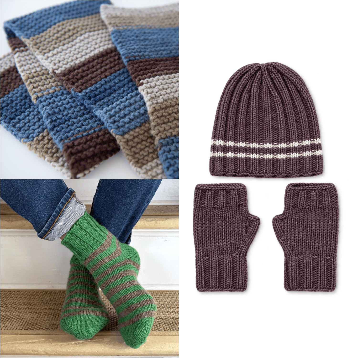 Learn to Knit Levels 1-2-3: Three All-Inclusive Knitting Kits - thespinninghand