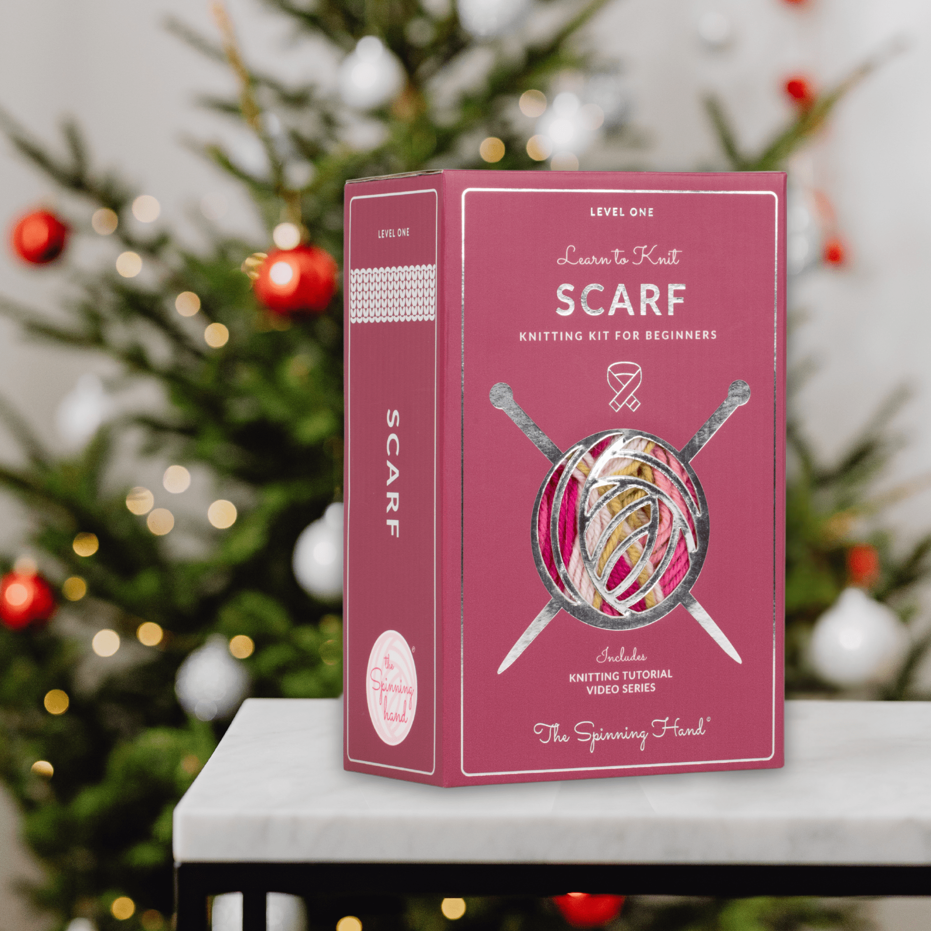 Learn to Knit Scarf Kit for Beginners | Dragonfruit - thespinninghand