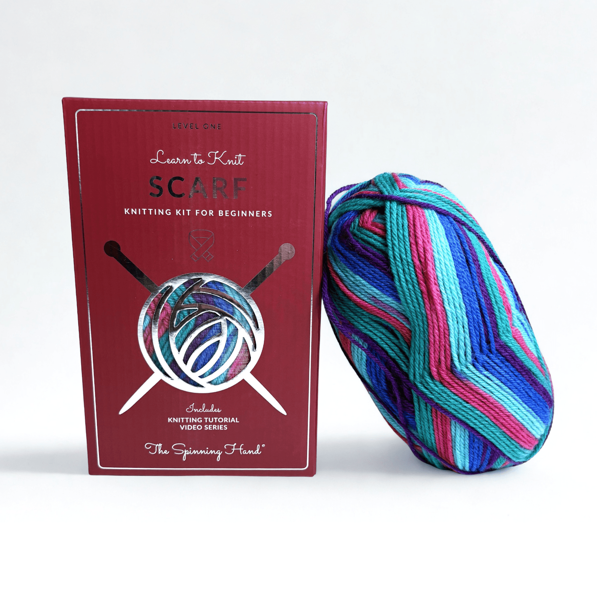 Learn to Knit Scarf Kit for Beginners | Tie Dye - thespinninghand