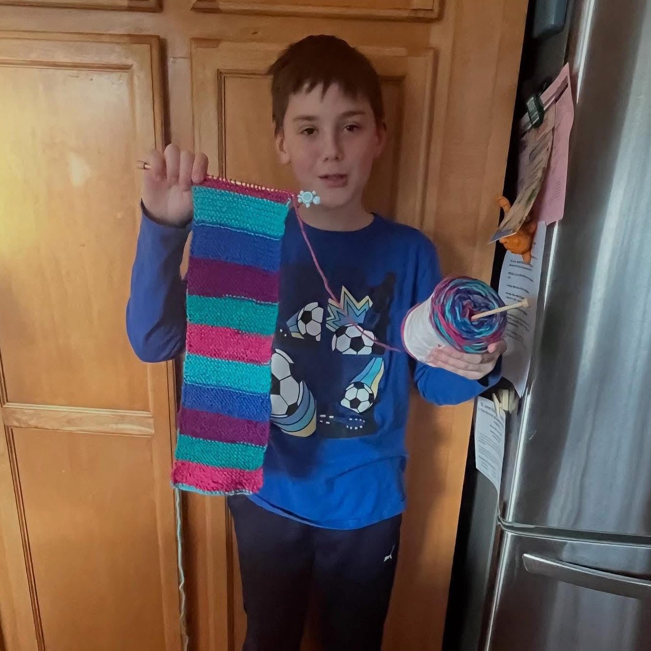 Learn to Knit Scarf Kit for Beginners | Tie Dye - thespinninghand