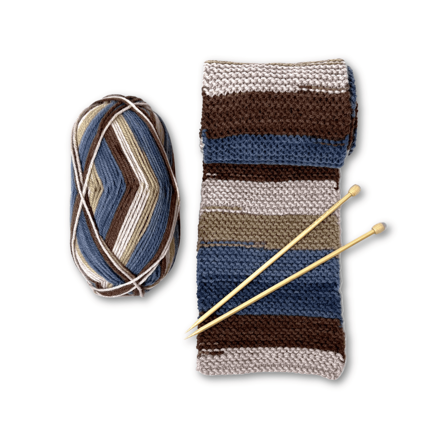 Learn to Knit Scarf Kit for Beginners | Timber - thespinninghand