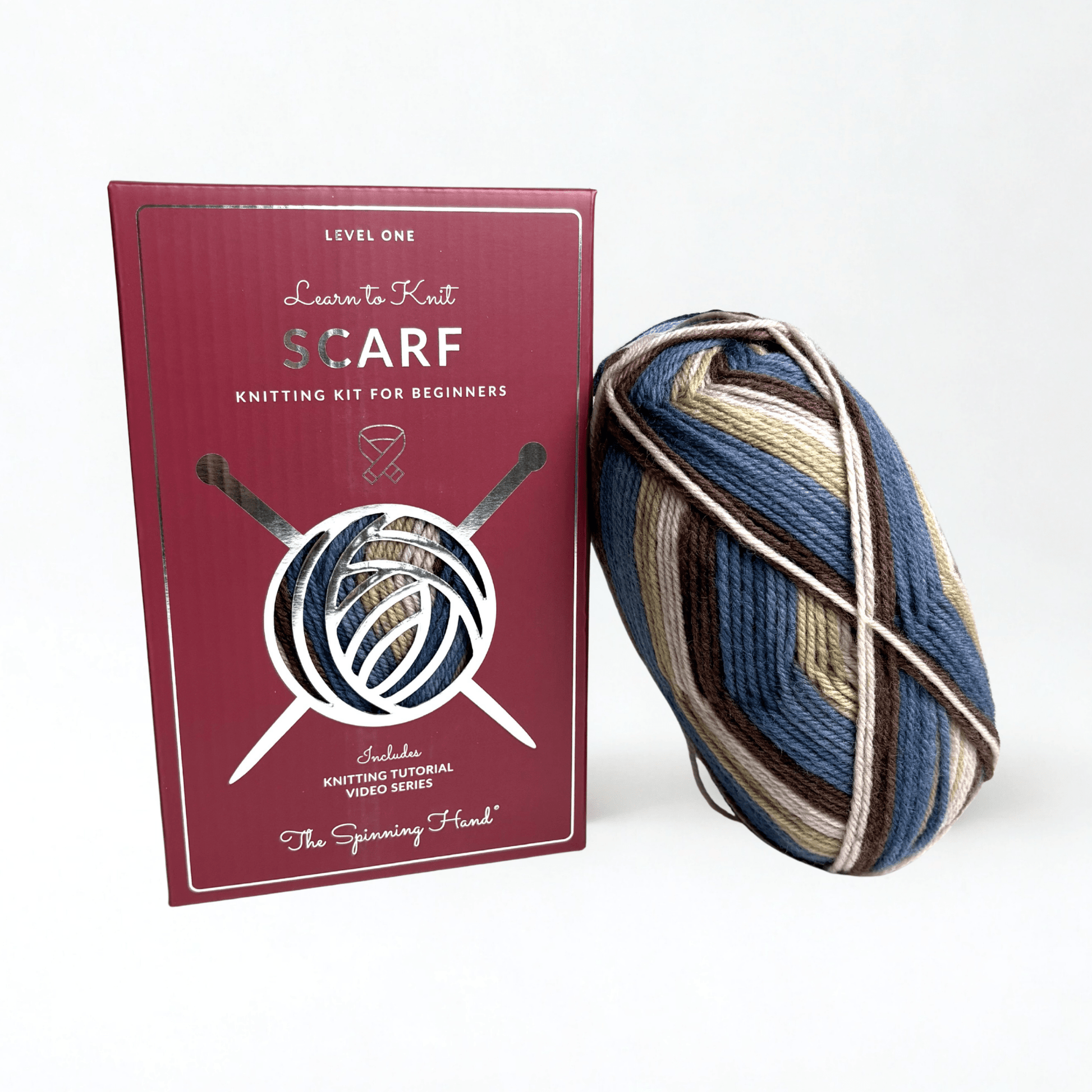 Learn to Knit Scarf Kit for Beginners | Timber - thespinninghand