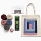 Log Cabin Tote Knitting Kit for Beginners - thespinninghand